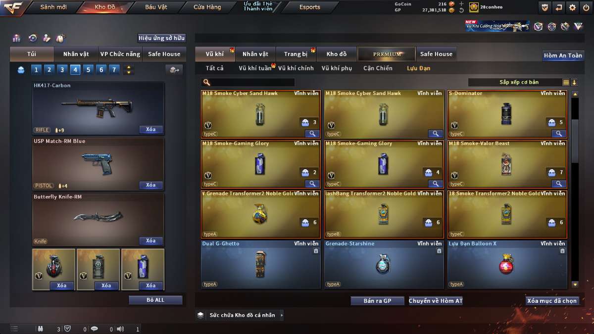 shop acc cf uy tin gia re